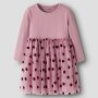name it Kleid mit Tüll Pünktchen Lilas