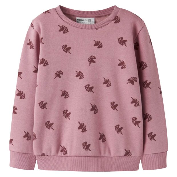 name it angerauter Fleece Pullover Einhorn Lilas Wild Ginger