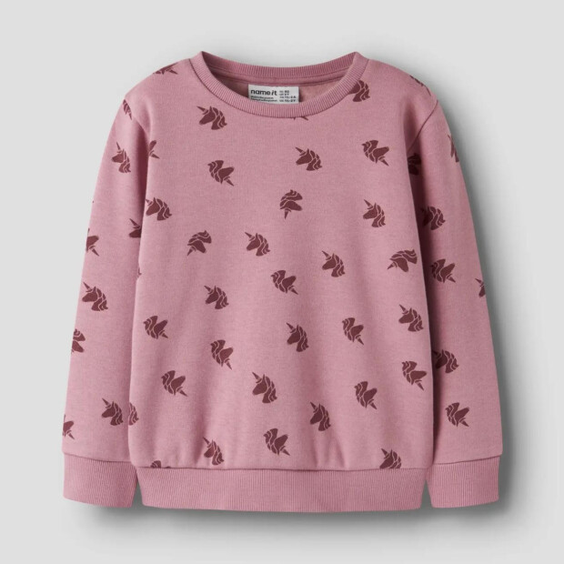 name it angerauter Fleece Pullover Einhorn Lilas Wild Ginger