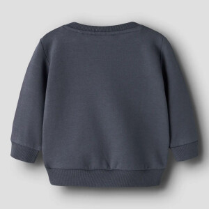 name it - Baby angerauter Pullover Fuchs - Ombre Blue