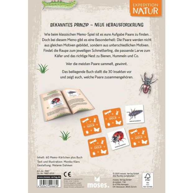moses Expedition Natur - Das große Insekten Memo