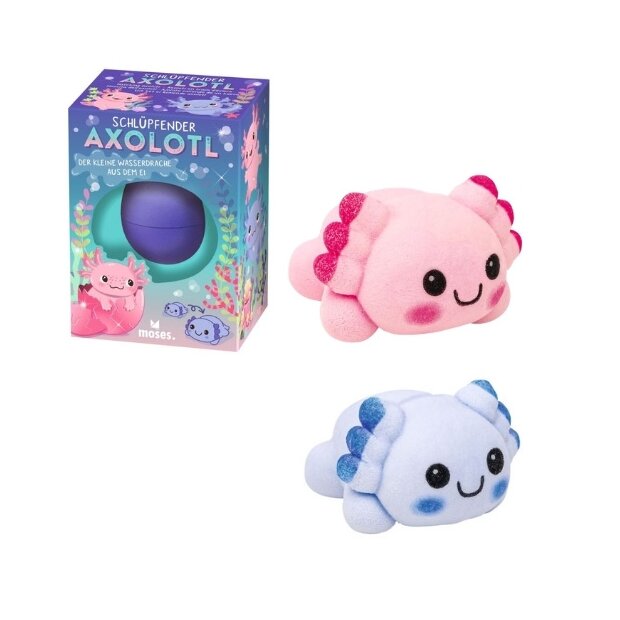 moses Schlüpfender Axolotl violett oder rosa