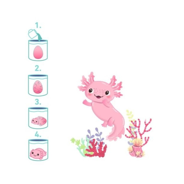 moses Schlüpfender Axolotl violett oder rosa