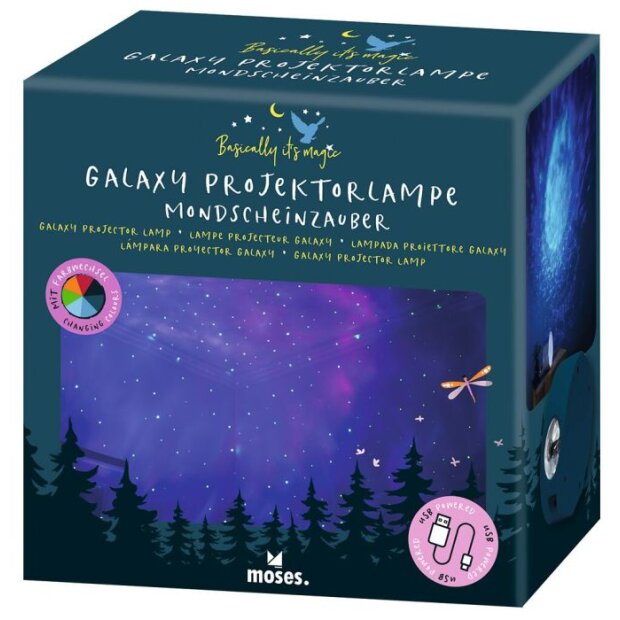 moses Basically its magic Galaxy Projektorlampe Mondscheinzauber
