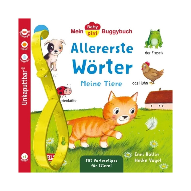 Carlsen Baby Pixi (unkaputtbar) 179: Mein Baby-Pixi-Buggybuch: Allererste Wörter: Meine Tiere