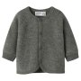 name it - 100% Merinowolle Baby Cardigan Jacke - Mulled Basil