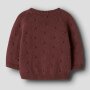 name it - Baby Strickjacke Punkte Wild Ginger
