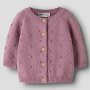 name it - Baby Strickjacke Punkte Lilas