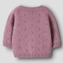 name it - Baby Strickjacke Punkte Lilas