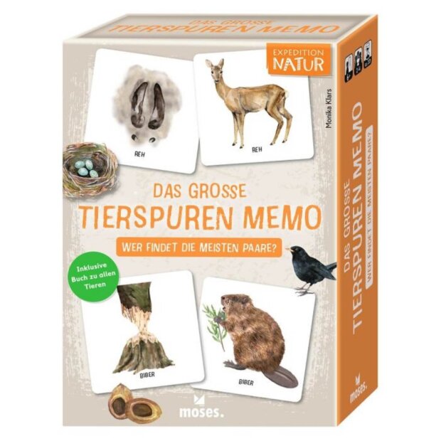 moses Expedition Natur - Das große Tierspuren Memo