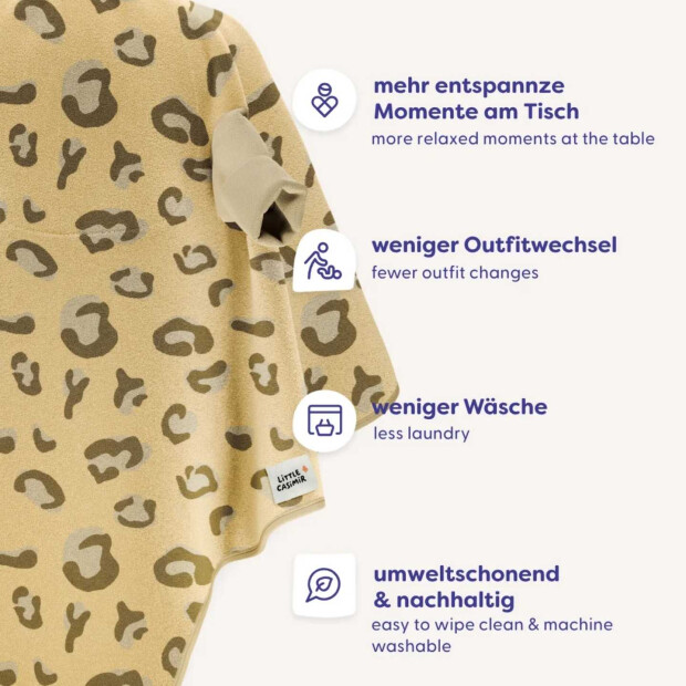 Little Casimir “Boo“ Lätzchen – Desert Dune Leopard