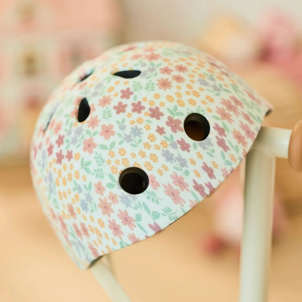 Little Dutch Kinder Helm - offwhite Sunny Flowers (2-6J)