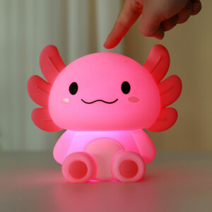 iTotal Nachtlicht mit Farbwechsel Silikon - Axolotl rosa