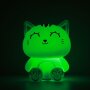 iTotal Nachtlicht mit Farbwechsel Silikon - Katze grau