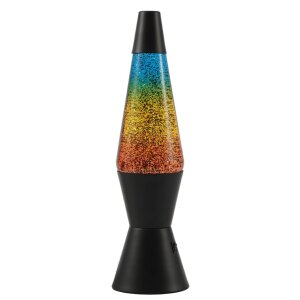 iTotal Spaceship LED Lampe - mit Glitzer schwarz