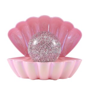 iTotal Muschel-Glitzer-Lampe - Perlrosa