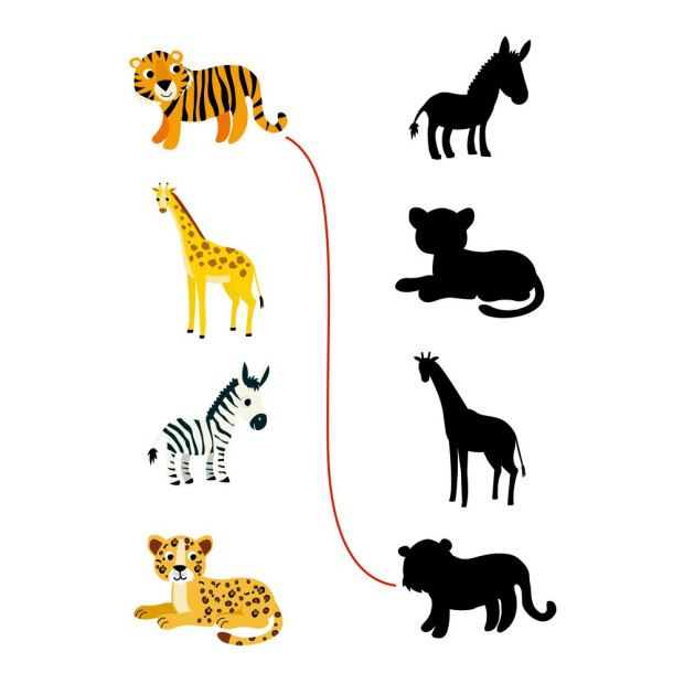 Coppenrath Mein kunterbunter Kindergartenblock: Rätsel ohne Text (Wilde Tiere)