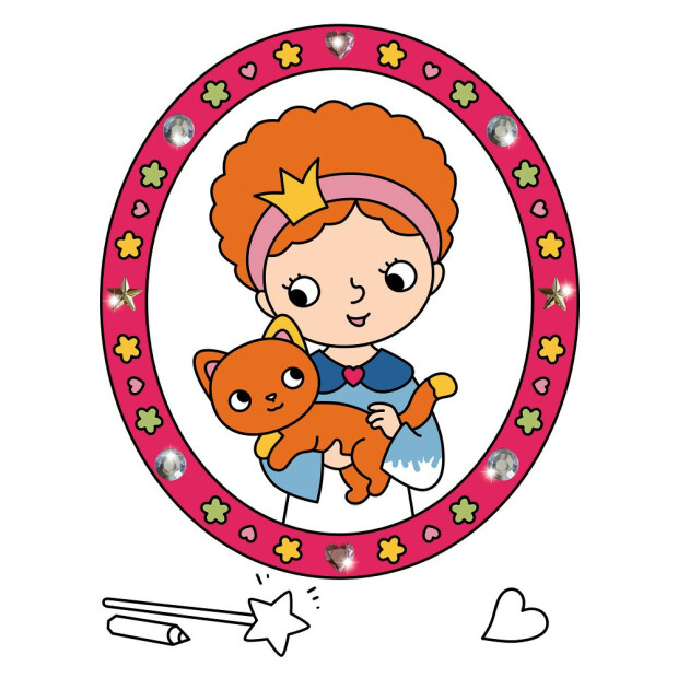 Coppenrath Mein erster Malblock mit Glitzersteinchen Zauberprinzessin (Mini-Künstler)