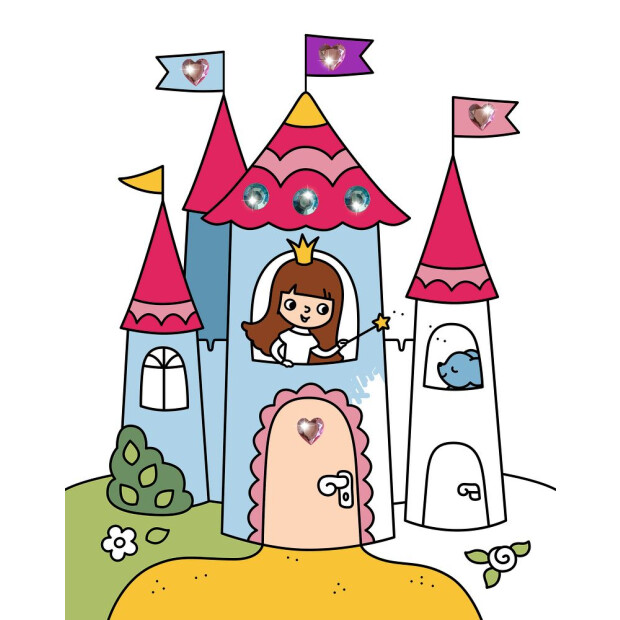 Coppenrath Mein erster Malblock mit Glitzersteinchen Zauberprinzessin (Mini-Künstler)