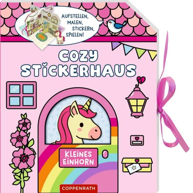 Coppenrath Cozy Stickerhaus - Kleines Einhorn