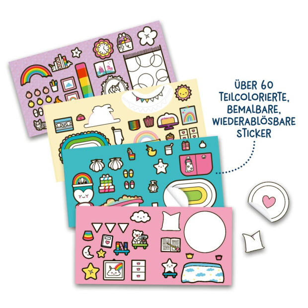 Coppenrath Cozy Stickerhaus - Kleines Einhorn