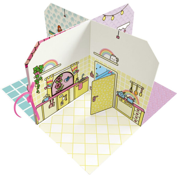 Coppenrath Cozy Stickerhaus - Kleines Einhorn