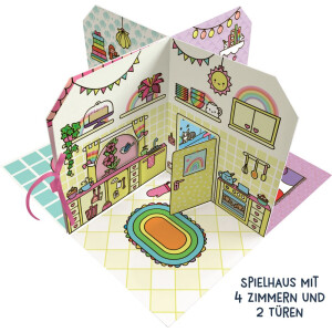 Coppenrath Cozy Stickerhaus - Kleines Einhorn