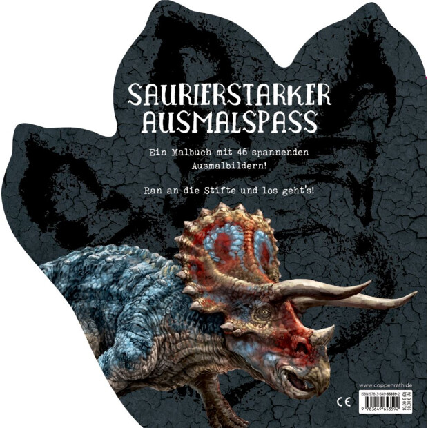 Coppenrath Malbuch (formgestanzt)- T-Rex World