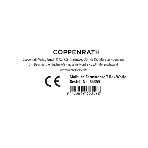 Coppenrath Malbuch (formgestanzt)- T-Rex World
