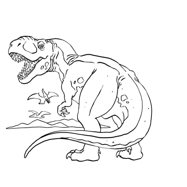 Coppenrath Malbuch (formgestanzt)- T-Rex World