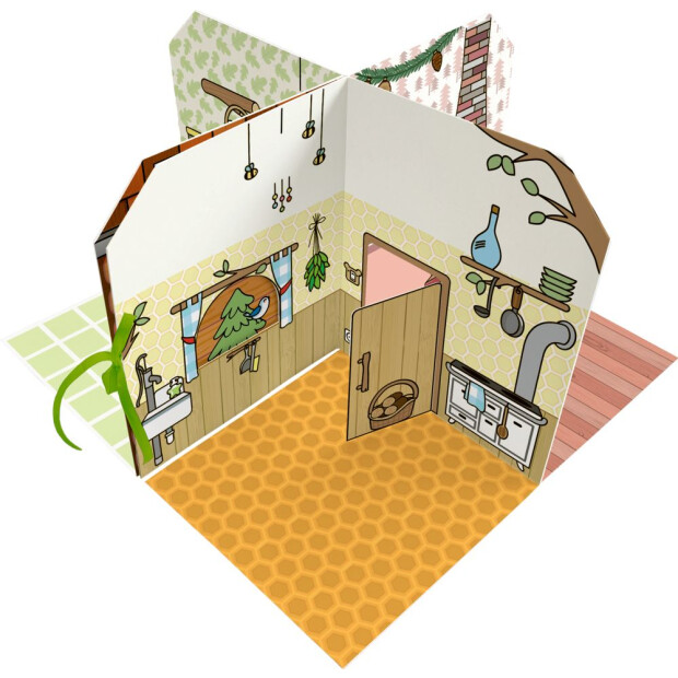 Coppenrath Cozy Stickerhaus - Kleiner Bär