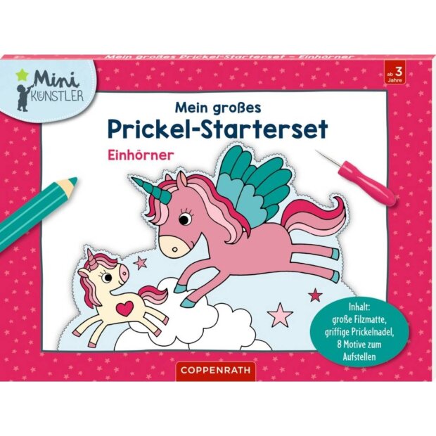 Coppenrath Mein großes Prickel-Starterset: Einhörner (Mini-Künstler)