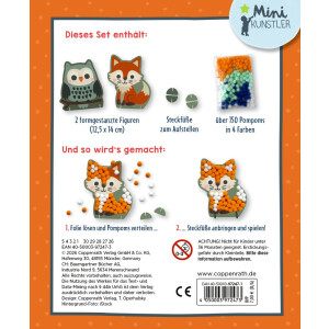 Coppenrath Mein kleines Bastelset: Pompom-Figuren...