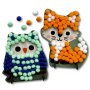 Coppenrath Mein kleines Bastelset: Pompom-Figuren (Eule/Fuchs) - Mini Künstler