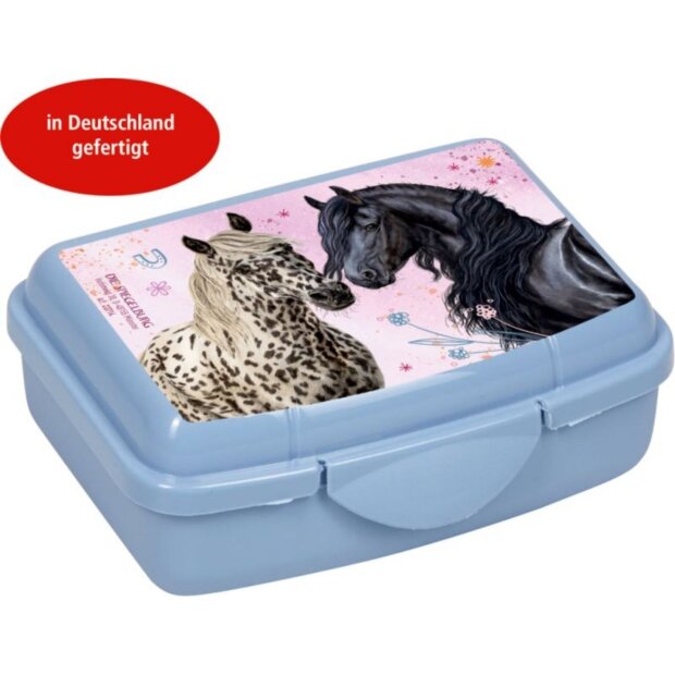 Coppenrath Die Spiegelburg Mini-Snackbox - Pferdefreunde, hellblau