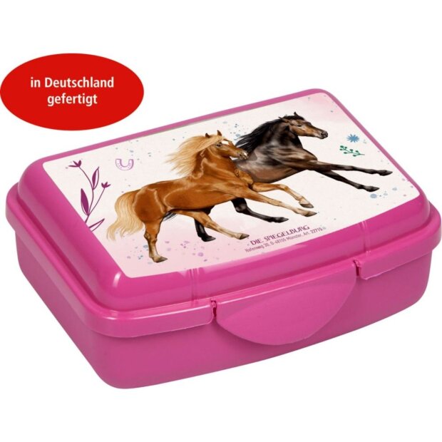 Coppenrath Die Spiegelburg Mini-Snackbox - Pferdefreunde, pink
