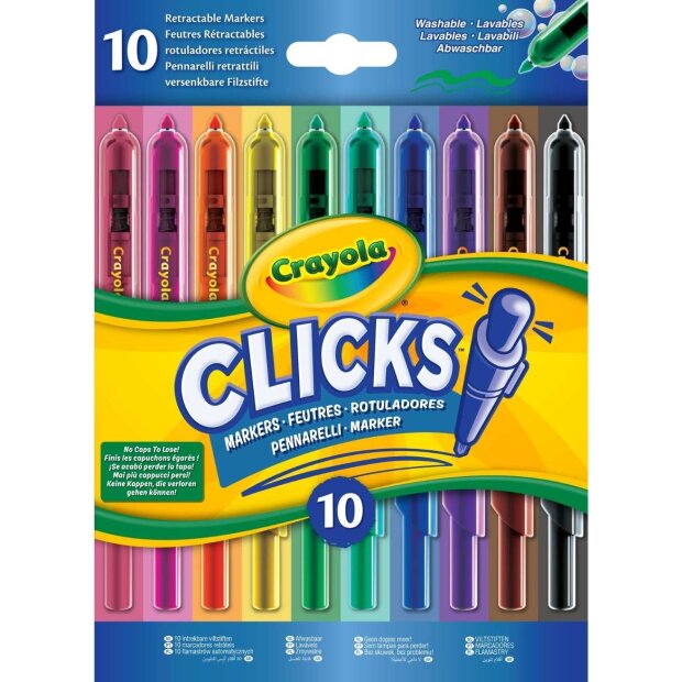 Crayola 10 Filzstifte Clicks