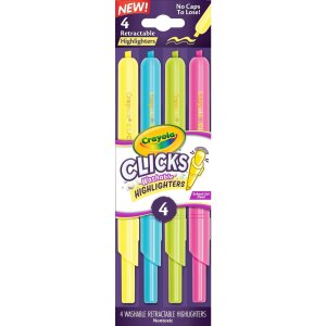 Crayola 4 Textmarker Clicks
