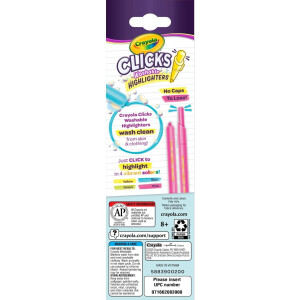 Crayola 4 Textmarker Clicks