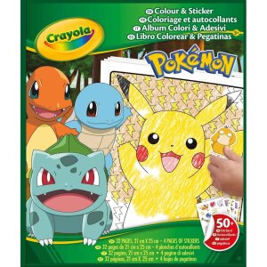 Crayola Mal- und Stickerbuch - Pokémon