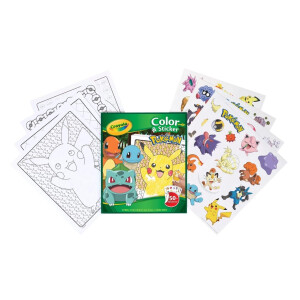 Crayola Mal- und Stickerbuch - Pokémon