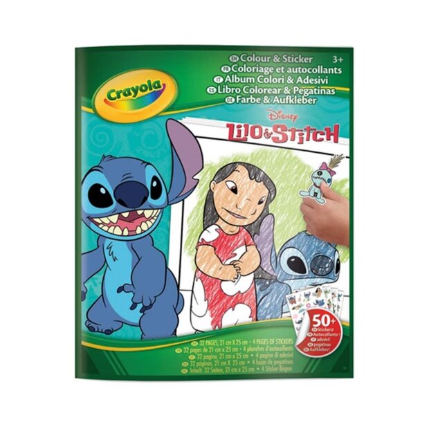 Crayola Mal- und Stickerbuch Lilo & Stitch