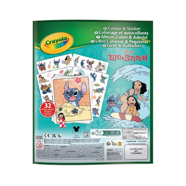 Crayola Mal- und Stickerbuch Lilo & Stitch