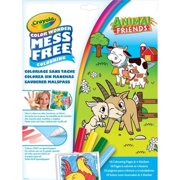 Crayola Color Wonder Malspass Tierfreunde