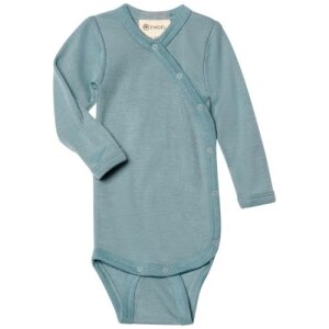 Engel Natur Wolle Seide Baby Wickelbody langarm, GOTS -...