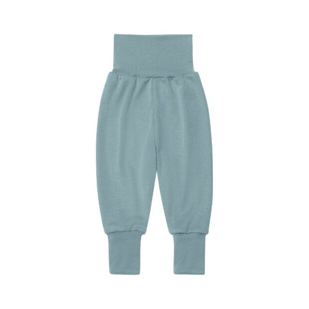 Engel Natur Wolle Seide Baby Hose mit Nabelbund, GOTS - bergblau