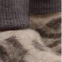 HUTTEliHUT 100% Wolle Baby-Footies - Camel Melange Leopard
