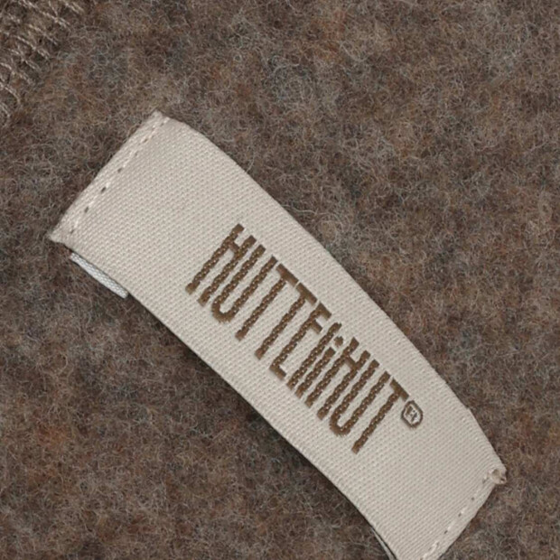 HUTTEliHUT 100% Wolle Baby-Häubchen - Brown Melange