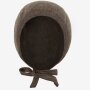 HUTTEliHUT 100% Wolle Baby-Häubchen - Brown Melange