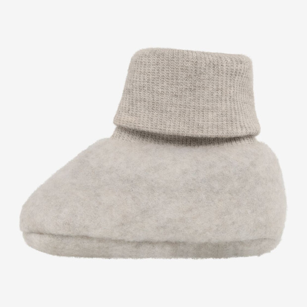 HUTTEliHUT 100% Wolle Baby-Footies - Camel Melange